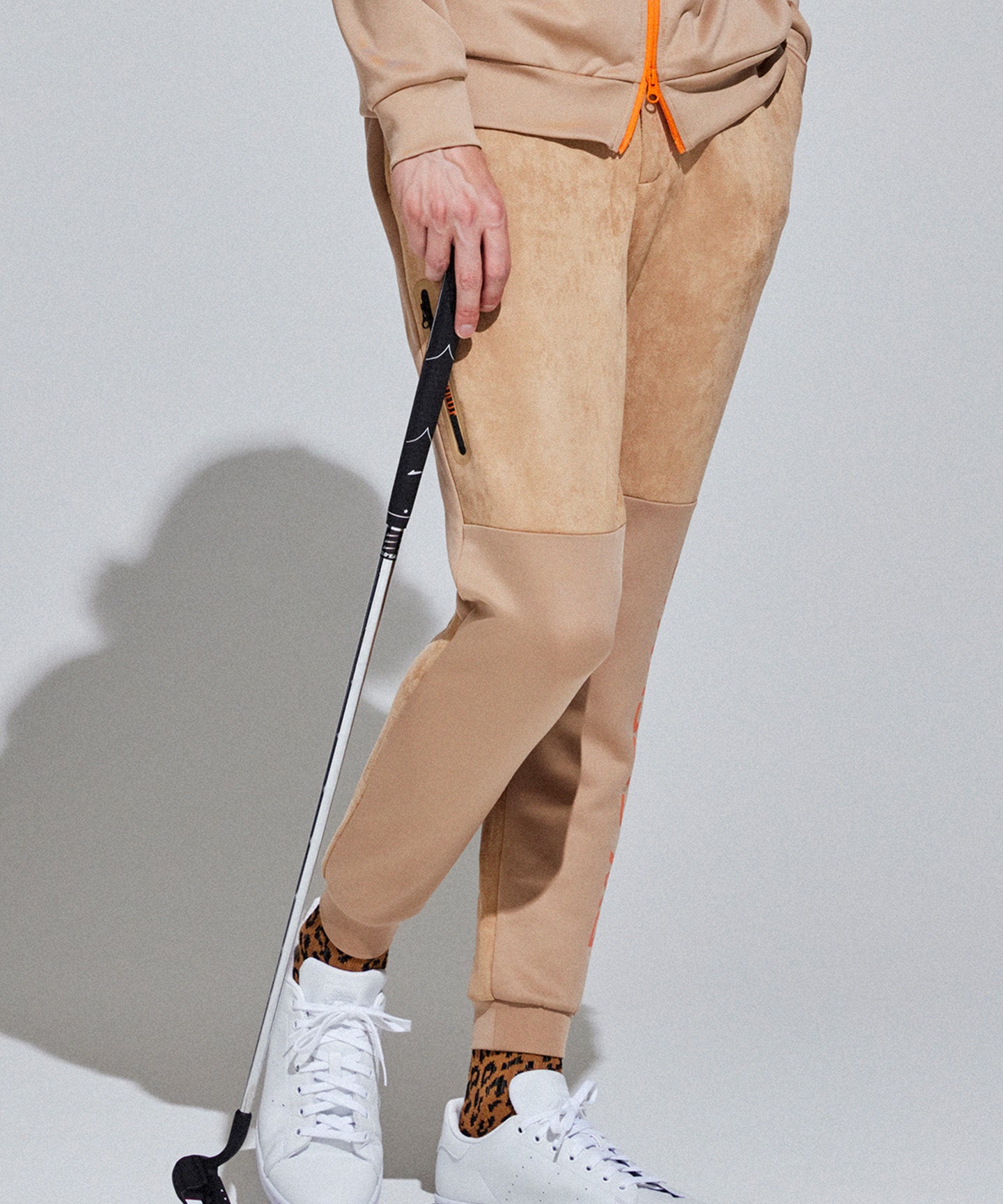 SUEDE-LIKE　JOGGER　PANTS