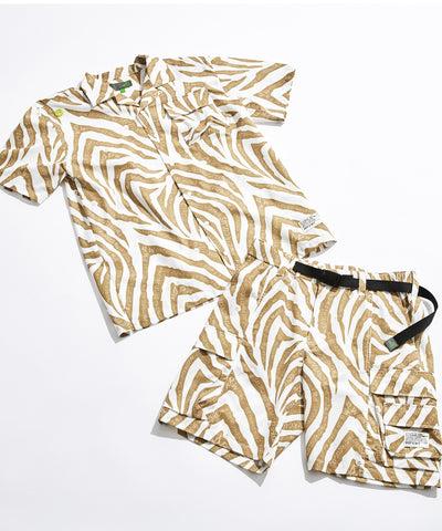 ZEBRA OPEN COLLAR SHIRTS