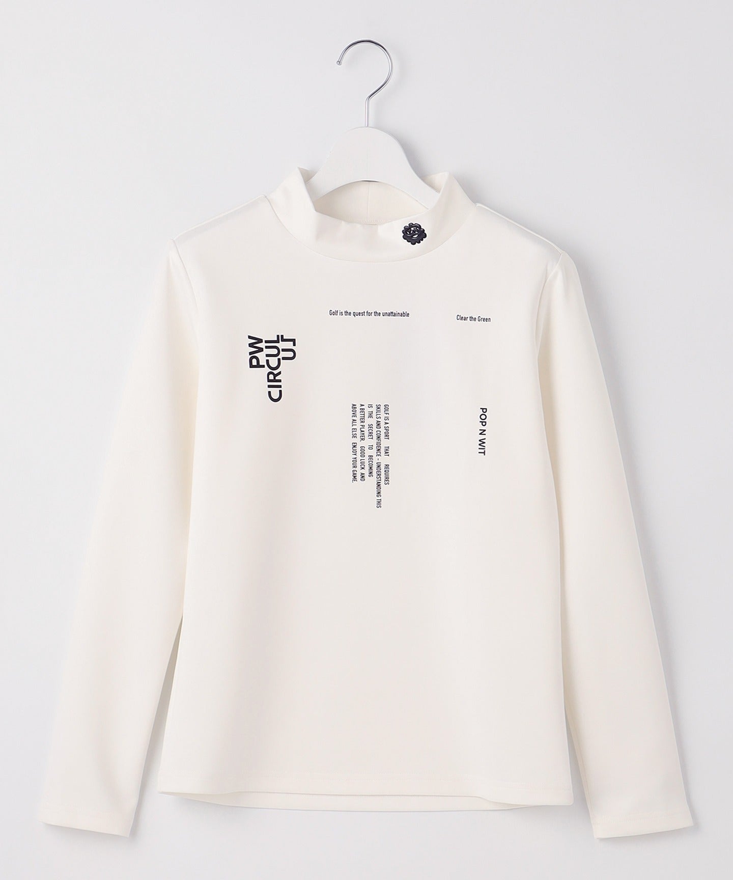 LOGO MOCK LONG SLEEVE-T | PW CIRCULUS : ピーダブリュサーキュラス