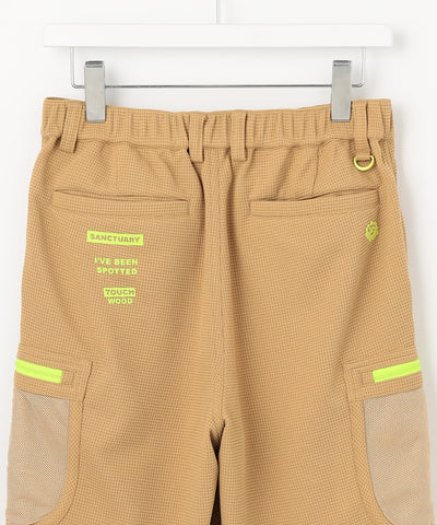 WAFFLE MESH POCKET SHORTS